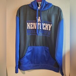 University of Kentucky Wildcats Knights Apparel Blue Gray‎ Hoodie Pocket Large